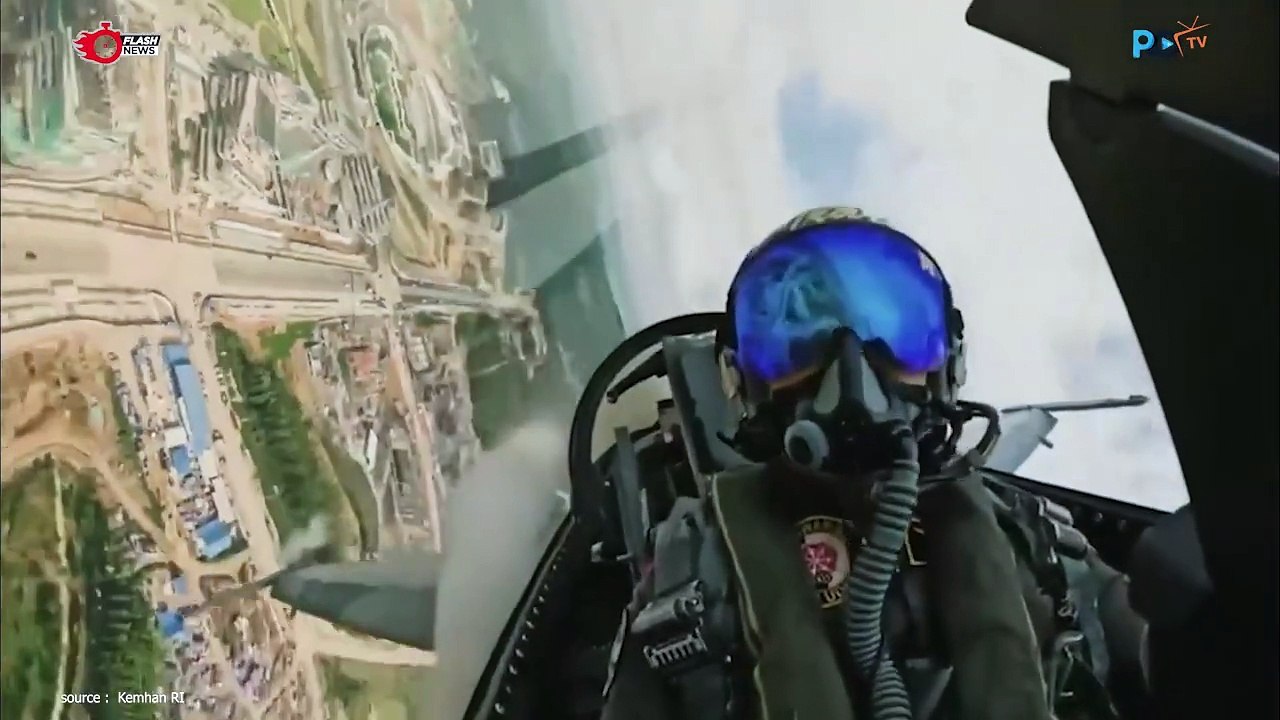 Aksi Fly Pass Pesawat Tempur TNI AU Dalam Peringatan HUT Ke-79 RI di IKN