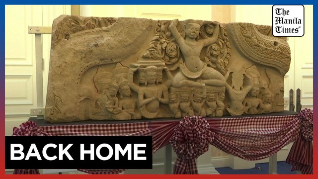 Cambodia holds homecoming ceremony for return of looted antiquities