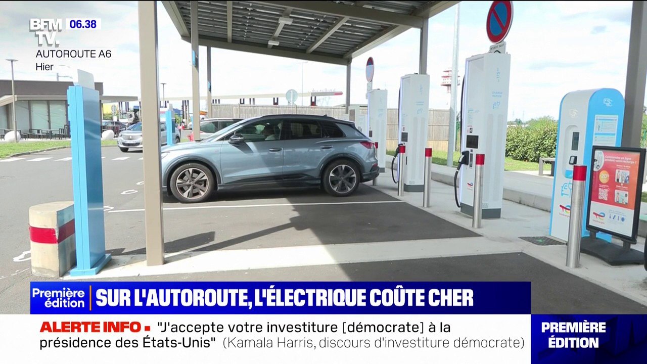 Voitures électriques sur l'autoroute: des recharges aux bornes électriques quatre fois plus chères qu'à son domicile