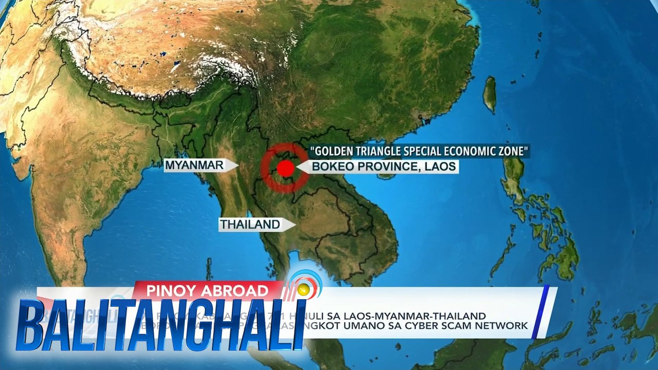 73 Pinoy, kabilang sa 771 hinuli sa Laos-Myanmar-Thailand border dahil sa pagkakasangkot umano sa cyber scam network | Balitanghali
