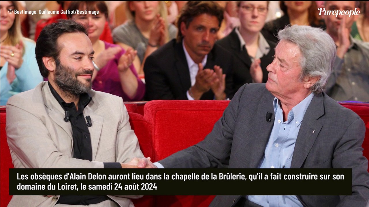 "Une fois à l'intérieur de la Brûlerie..." : Les obsèques d'Alain Delon encadrées de très près par ses enfants Anthony, Anouchka et Alain-Fabien