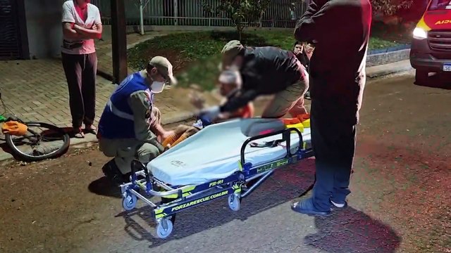 Batida entre bicicleta e moto deixa dois feridos no São Cristóvão