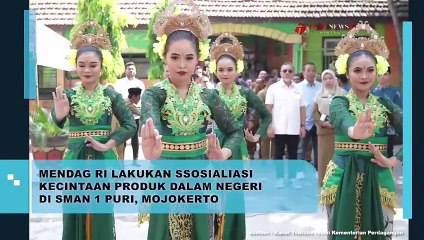 MENDAG LAKUKAN SOSIALISASI KECINTAAN PRODUK DALAM NEGERI DI SMAN 1 PURI MOJOKERTO