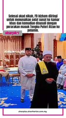 Merafak sembah ucapan tahniah buat Tengku Puteri Raja Tengku Puteri Afzan Aminah Hafidzatullah