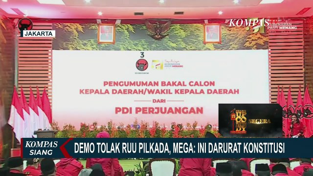 Megawati Respon Aksi Tolak Revisi UU Pilkada, Beri Apresiasi Keberanian dan Hati Nurani Hakim MK