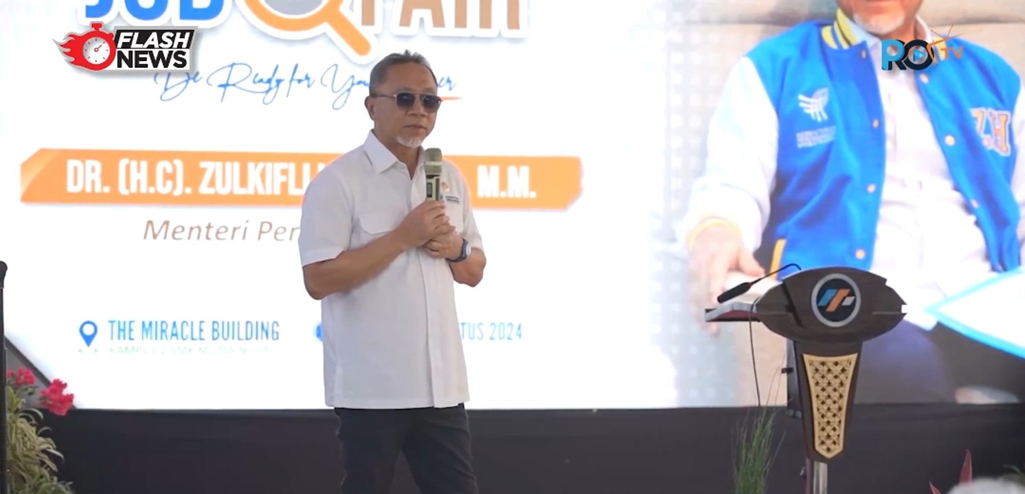 Mendag Zulkifli Hasan Buka Acara Job Fair 2024 di SMK Muhammadiyah 3 Mojokerto