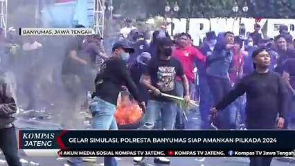 Gelar Simulasi, Polresta Banyumas Siap Amankan Pilkada 2024