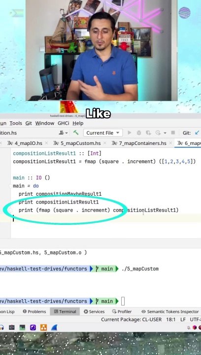 Haskell Examples with functors 1 of 6