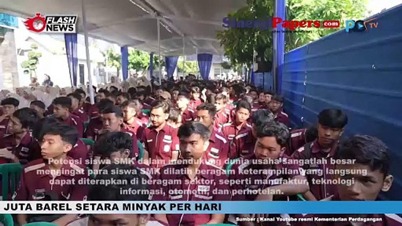 Mendag Zulkifli Hasan Buka Acara Job Fair 2024 di SMK Muhammadiyah 3 Mojokerto