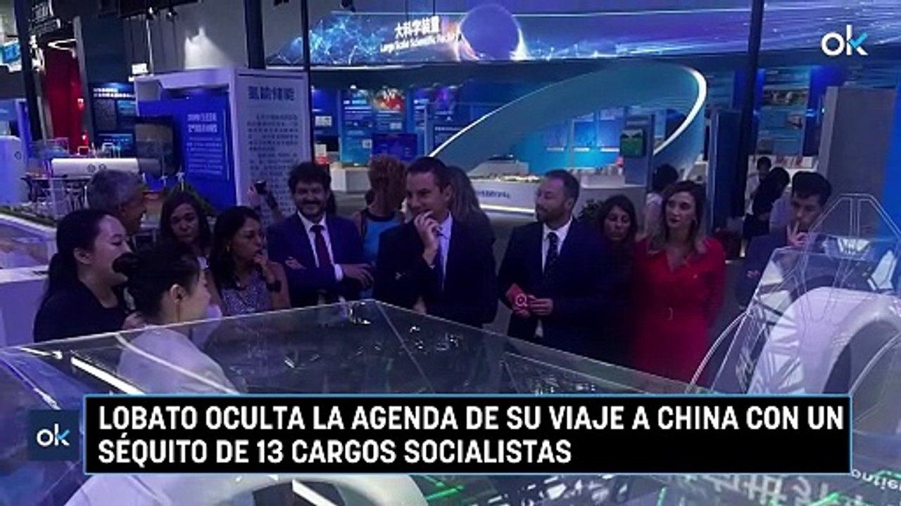 Lobato oculta la agenda de su viaje a China con un séquito de 13 cargos socialistas