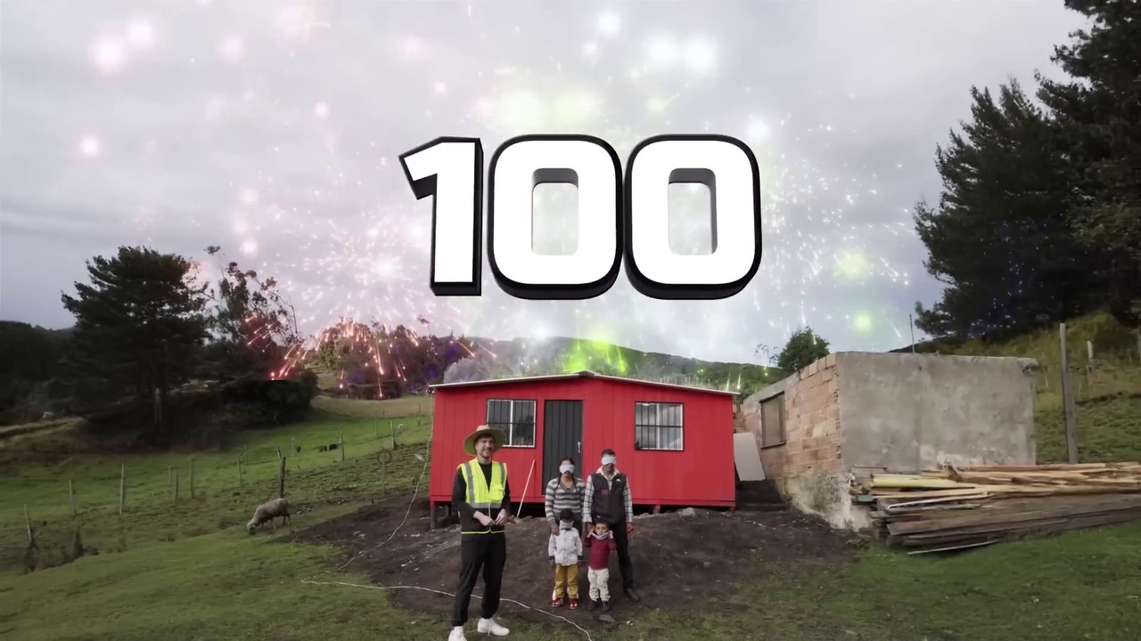 I Built 100 Houses And Gave Them Away! MrBeast