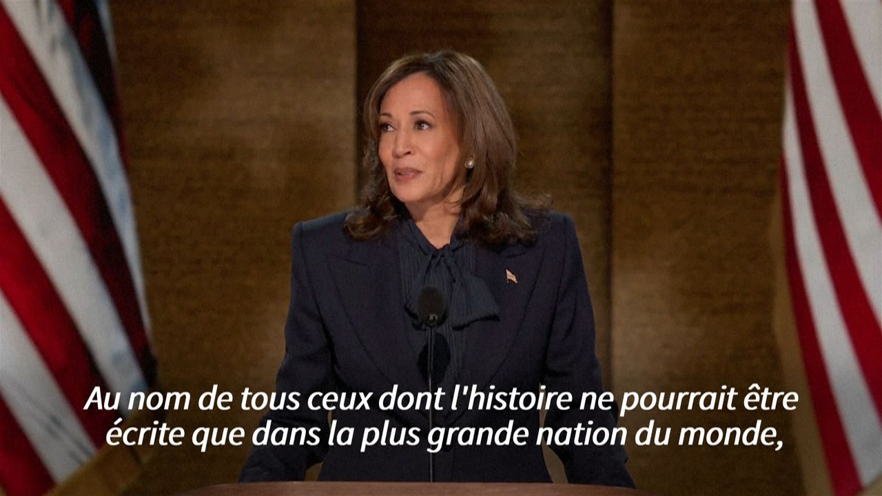 Kamala Harris accepte l'investiture des démocrates à Chicago
