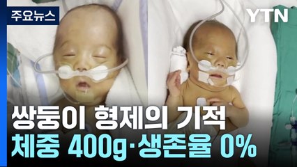 체중 400g·생존율 0%...품에 돌아온 쌍둥이의 기적 / YTN