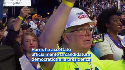 Convention democratici, Kamala Harris accetta la candidatura presidenziale e promette "nuova strada"