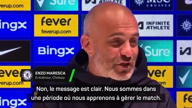 Maresca comprend les huées des fans malgré “beaucoup de bonnes choses”