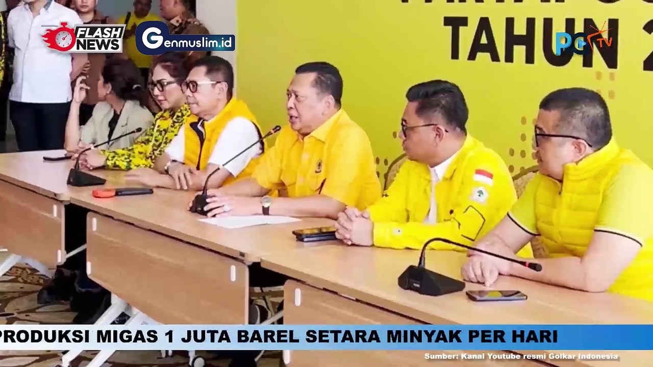 Konferensi Pers RAPIMNAS dan MUNAS XI Partai Golkar Tahun 2024