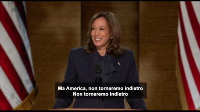 Kamala Harris ha accettato la nomination per la presidenza Usa