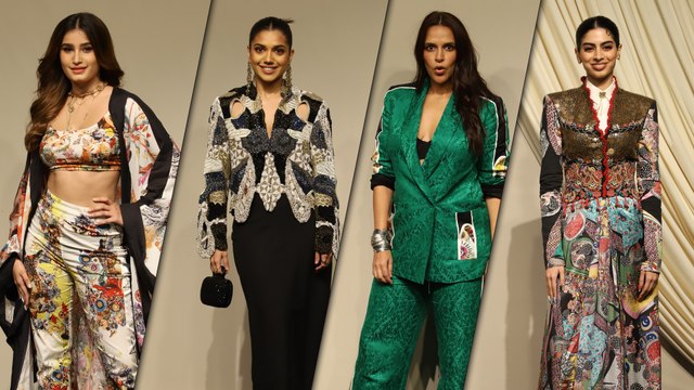 Khushi Kapoor, Rasha Thadani, Neha Dhupia & Others Dazzle At Anamika Khanna X H&M's Collab. Celebrations