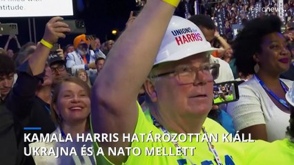 Abortusz, Ukrajna, Izrael: Kamala Harris beszéde az elnökjelöltség elfogadásakor