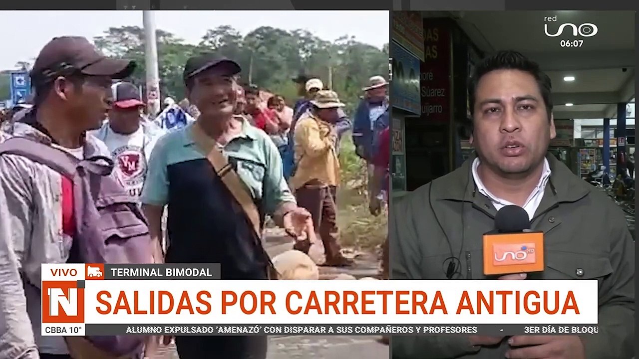 SCZ-UM SALIDA POR CARRETERA ANTIGUA Y A MAYOR COSTO POR BLOQUEO EN YAPACANI