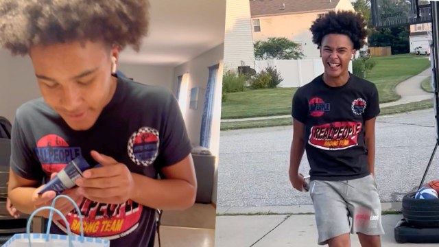 Teen Has Humble Reaction To Grandpa's Car Surprise On Birthday | Happily TV