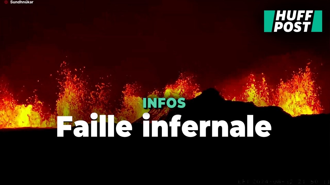En Islande, cette nouvelle éruption impressionnante sort d’une faille de près de 4 km