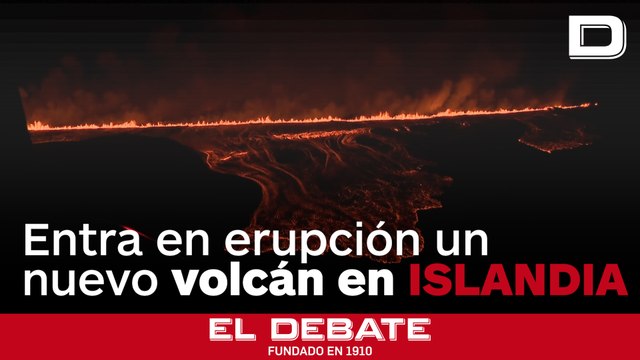 Entra en erupción un volcán en la península de Reykjanes, al suroeste de Islandia