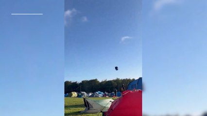 Storm Lilian hits campers at Leeds Festival