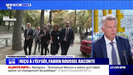 Nouveau gouvernement: Emmanuel Macron "a admis qu'il fallait opérer un changement de politique", selon Fabien Roussel