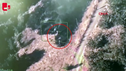 Anız yakanlara dron kamerasıyla suçüstü