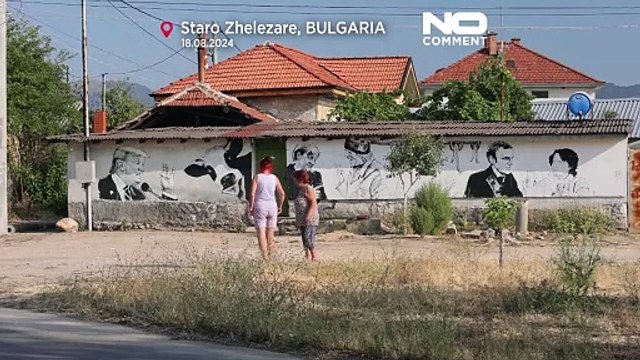 Why have famous people become tourist attractions in a small Bulgarian village ?