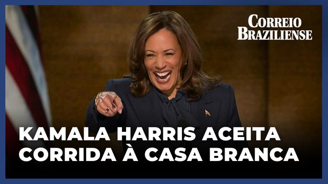 Kamala Harris é oficialmente nomeada como candidata à presidência dos Estados Unidos