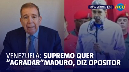 Urrutia diz que Supremo procura 'agradar' Maduro com validação da reeleição