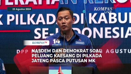 NasDem dan Demokrat soalPeluangKaesang di Pilkada Jateng Pasca Putusan MK