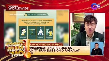 Mpox virus facts 101 | Dapat Alam Mo!