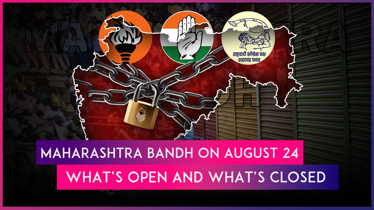 Maharashtra Bandh On August 24 Over Badlapur Incident: What’s Open And What’s Closed?