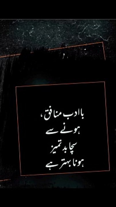 سچا بدتمیز ہونا بہتر ہے #trending#viral#shorts#islamic#follow#foryou#dailymotion#share