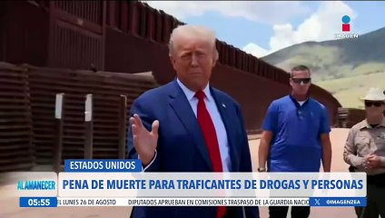 下载视频: Donald Trump impondrá la pena de muerte para traficantes de personas y narcotraficantes.