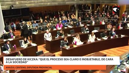 Desafuero de Kiczka: “Que el proceso sea claro e inobjetable, de cara a la sociedad"