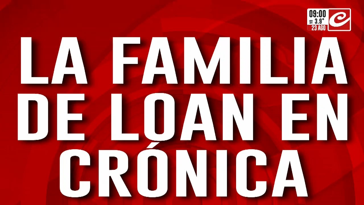 Caso loan: la familia del pequeño visitó los estudios de Crónica TV