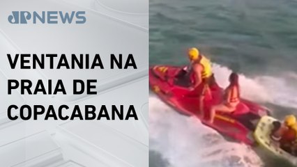 Bombeiros resgatam 100 praticantes de stand up paddle após ventos fortes no RJ