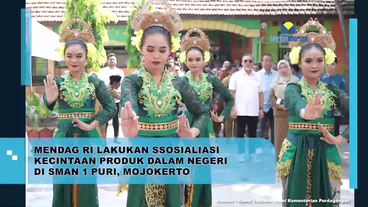 Mendag RI Lakukan Sosialisasi Kecintaan Produk Dalam Negeri di SMAN 1 Puri, Mojokerto