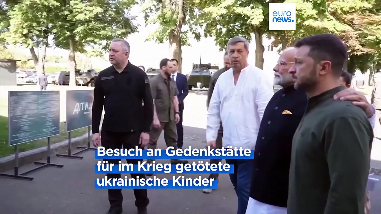 Im Juli Moskau, jetzt Kiew: Indiens Premierminster Modi besucht die Ukraine