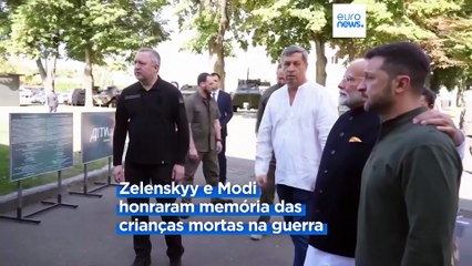 Primeiro-ministro indiano visita Kiev após viagem à Rússia