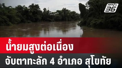 น้ำยมสูงต่อเนื่อง จับตาทะลัก 4 อำเภอ สุโขทัย | ลึกไม่ลับ | 23 ส.ค. 67
