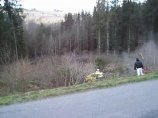 Crash nico et alex rallye porcelaine 2008