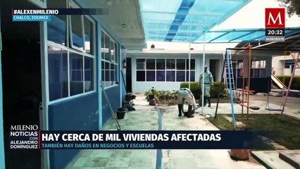 600 hogares continúan inundados en Estado de México