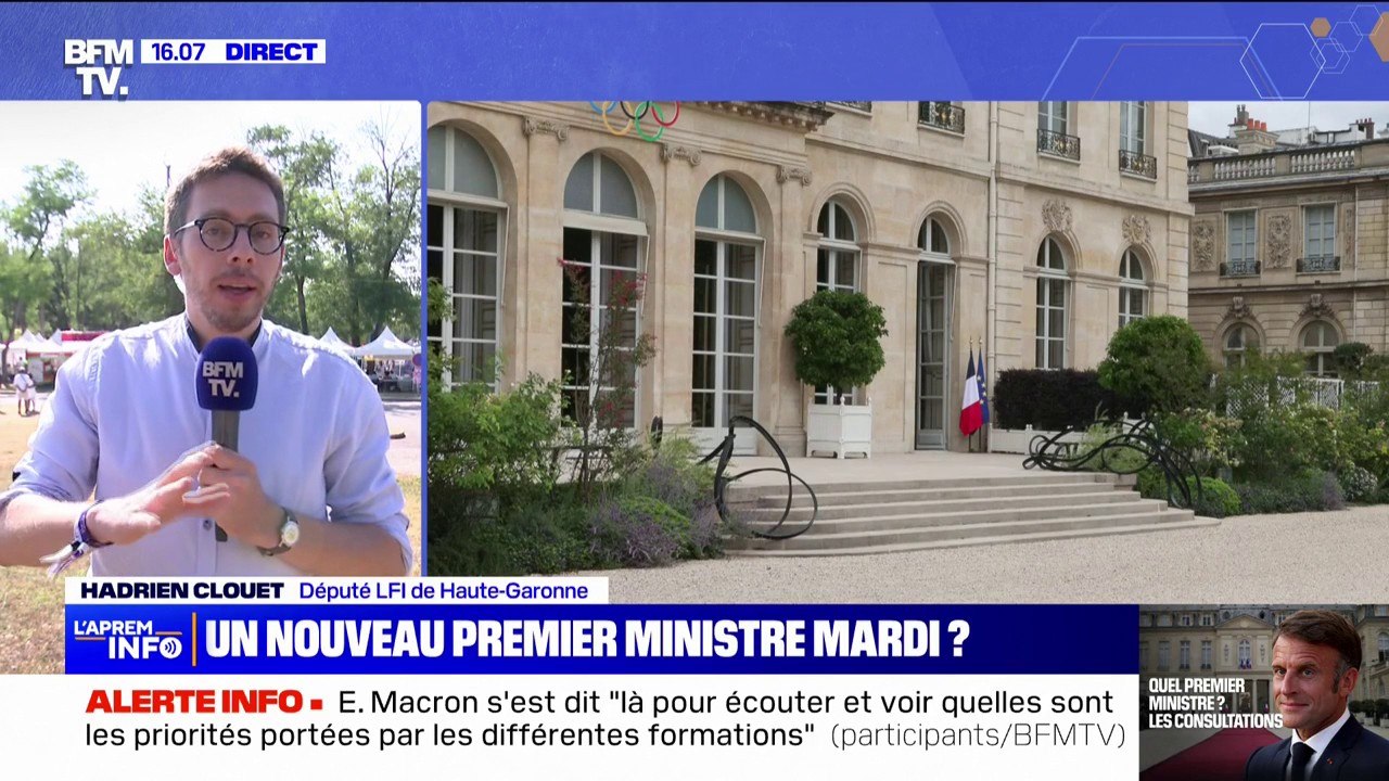 Matignon: "Aujourd'hui, il y a un obstacle à l'exercice du suffrage des Françaises et des Français, c'est Emmanuel Macron", estime Hadrien Clouet, député LFI-NFP de Haute-Garonne