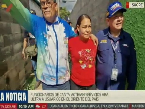 Cumaná I Cantv entregó servicio Aba Ultra 100% fibra óptica a los habitantes del sector La Llanada