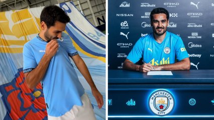 Ilkay Gündogan es presentado oficialmente con el Manchester City por segunda vez, tras un año en el Barcelona